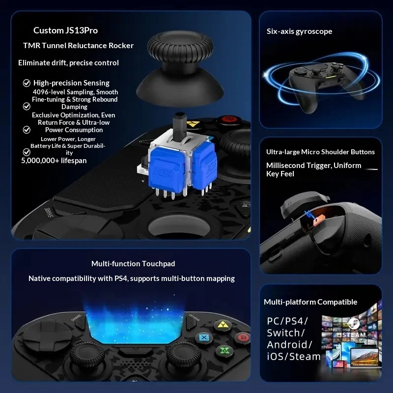AceGamer D4 무선 스팀 컨트롤러 대칭형 블루투 - Smart Home Raspberry Pi 리뷰 및 가격