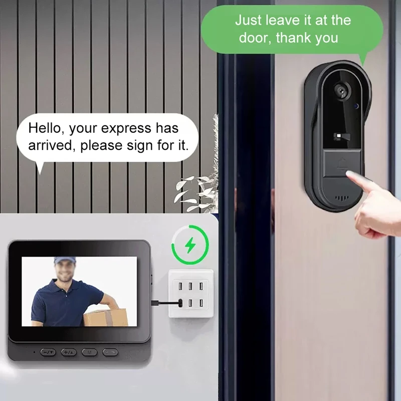 야외 무선 인터콤 초인종 야간 투시경 HD LPS 비디 - Smart Home Or Smart Home 리뷰 및 가격