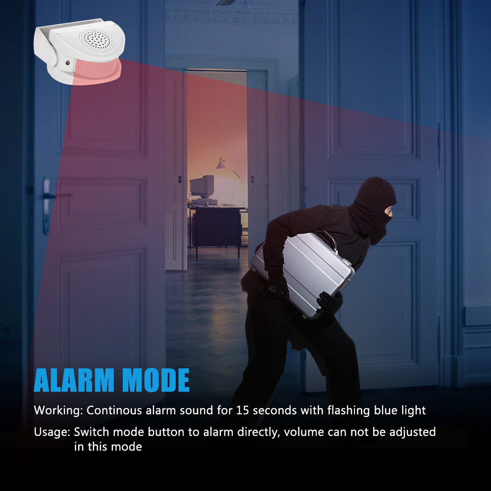 32 노래 환영 적외선 차임 초인종 무선 PIR 동작  - Wireless Door Sensor 리뷰 및 가격
